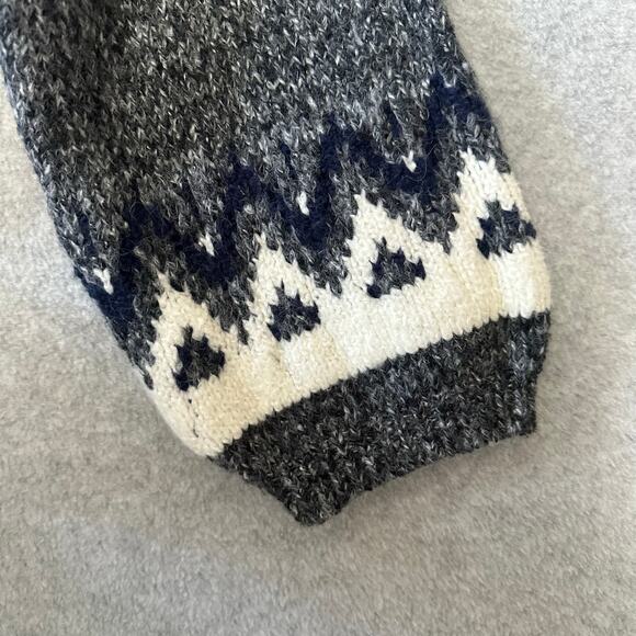 Old Navy Fair Isle Sweater Dress Size XXL Gray Knit Long Sleeve Cowl Turtleneck - Picture 5 of 13